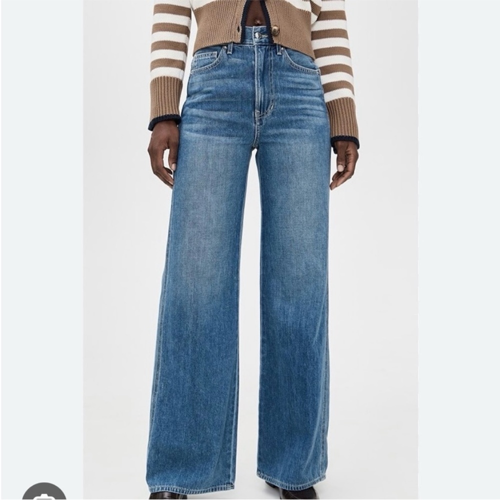 Veronica Beard Taylor High Rise Wide Leg Crop Jean. Size 28. Like new!